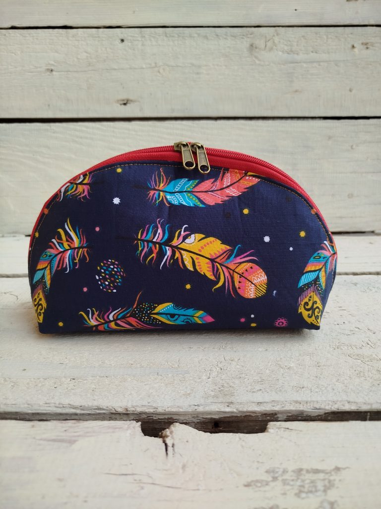 Semi-circle cosmetic bag (big)