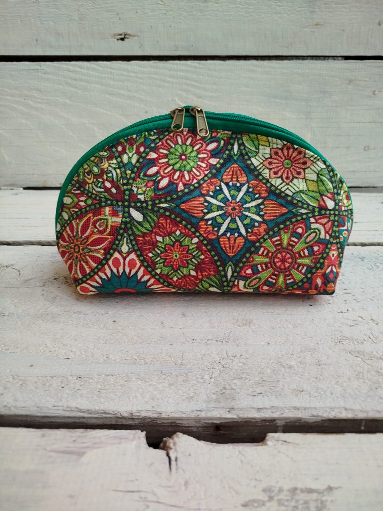 Semi-circle cosmetic bag (big)